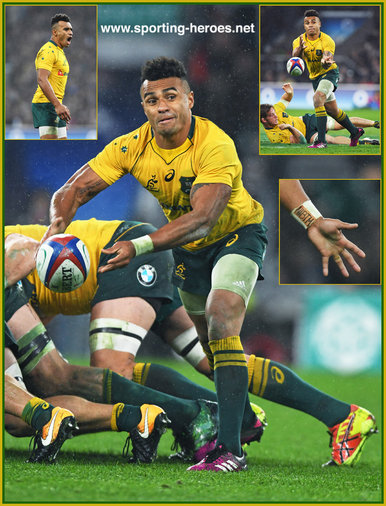 Will Genia - Australia - International Rugby Caps 2013 -2019