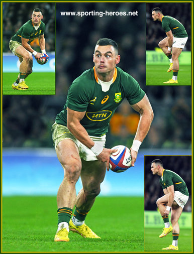 Jesse KRIEL - South Africa - International Rugby Union Caps.