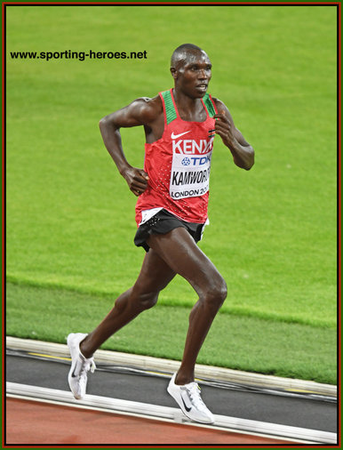 Geoffrey Kipsnag KAMWOROR - Kenya - 6th in 10,000m at 2017 World Championships.