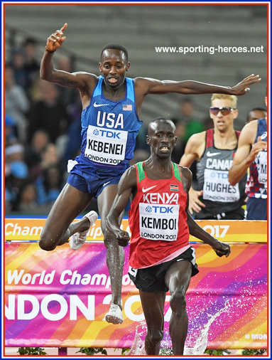 Stanley KEBENEI - U.S.A. - 5th. in 2017 World Championships steeplechase.