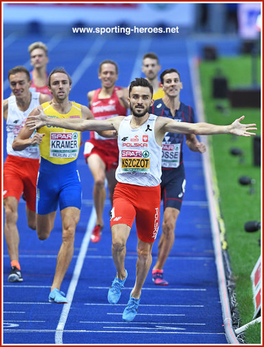 Adam Kszczot - Poland - 2018 European 800 metres Champion for a third time.