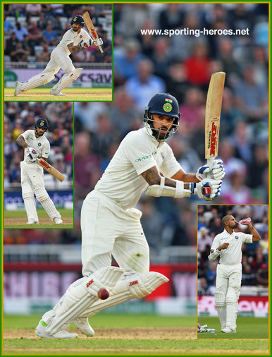 Shikhar DHAWAN - India - 2018 Test series against England.