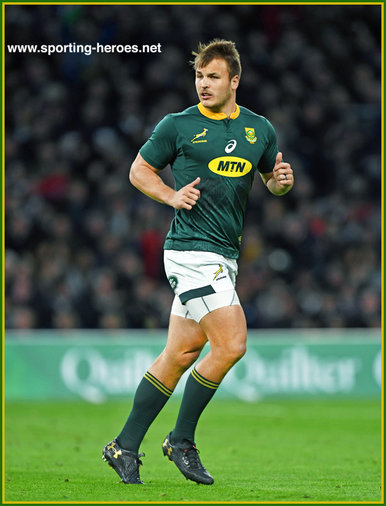 Andre ESTERHUIZEN - South Africa - International Rugby Caps.