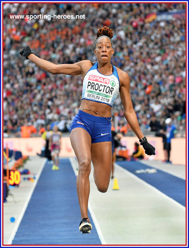 Shara Proctor - Great Britain & N.I. - Long jump bronze at 2018 European Championships.