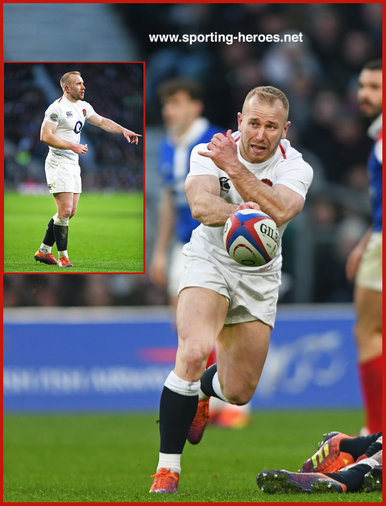 Dan ROBSON - England - International Rugby Union Caps.