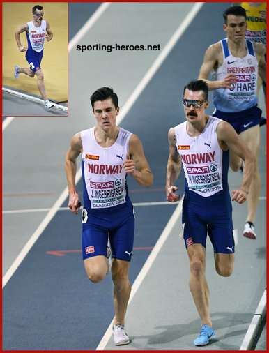 Henrik INGEBRIGTSEN - Norway - Third in 3000m at 2019 European Indoor Championships.