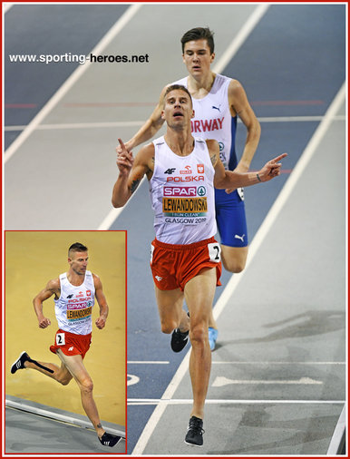 Marcin Lewandowski - Poland - A second 1500m European Indoor Championship win.