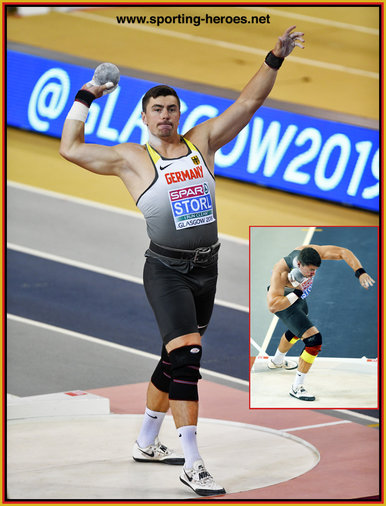 David STORL - Germany - 2019 European Indoor shot put silver medal.