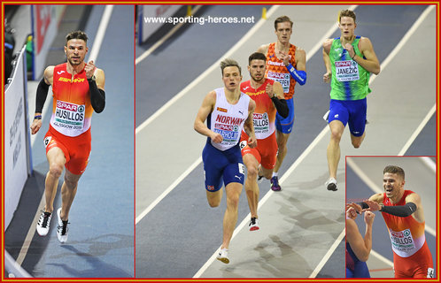 Oscar HUSILLOS - Spain - 2019 European Indoor 400m silver medal.