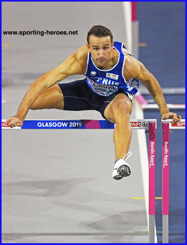 Milan TRAJKOVIC - Cyprus - 2019 European Indoor 60m hurdles champion.