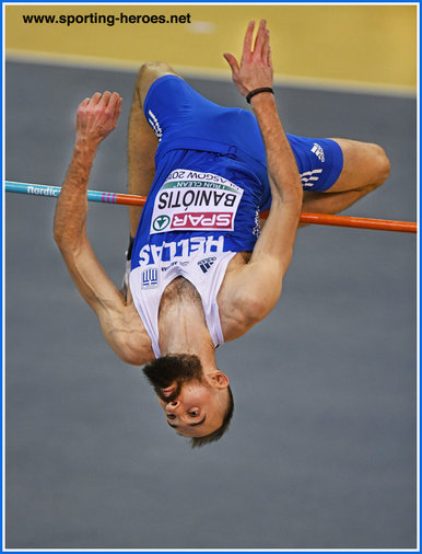 Konstadinos   BANIOTIS - Greece - Second at 2019 Europan Indoor Championships.