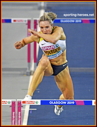 Cindy ROLEDER - Germany - 60mh Silver medal at 2019 European Indoor Champs.