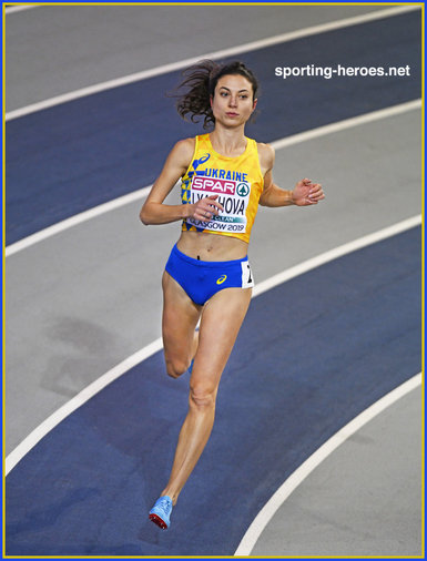 Olha LYAKHOVA - Ukraine - 800m bronze at 2019 European Indoor Champs.