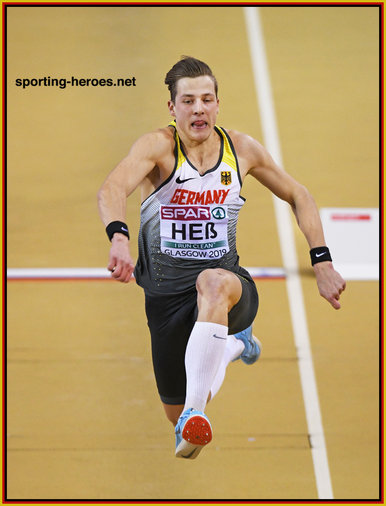 Max HESS - Germany - 3rd at 2019 European Indoor Championships.