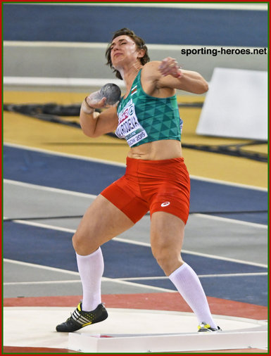 Radoslava MAVRODIEVA - Bulgaria - 2019 European Indoor shot put Champion.