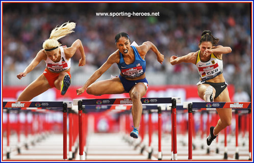 Queen HARRISON - U.S.A. - Third at 2018 World Athletics Cup.