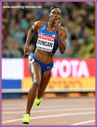 Kimberlyn DUNCAN - U.S.A. - Sixth in 200m at 2017 World Championships.