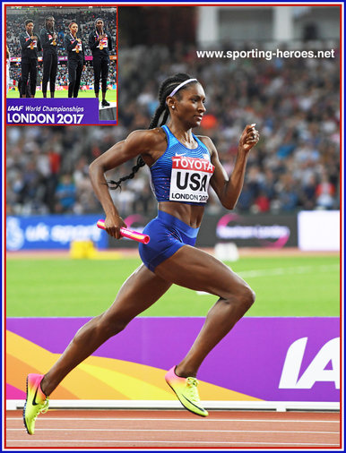 Quanera HAYES - U.S.A. - Gold medal in 4x400m at 2017 World Championships.