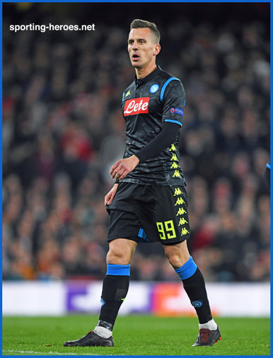 Arkadiusz MILIK - Napoli - 2019 Europa League quarter finals.
