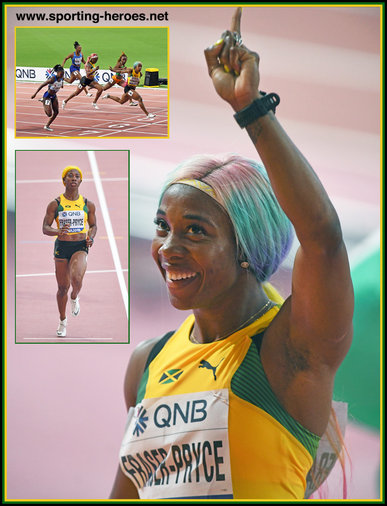 Shelly-Ann FRASER-PRYCE - Jamaica - Two more 100m Gold medals - Doha 2019 & Oregon 2022.