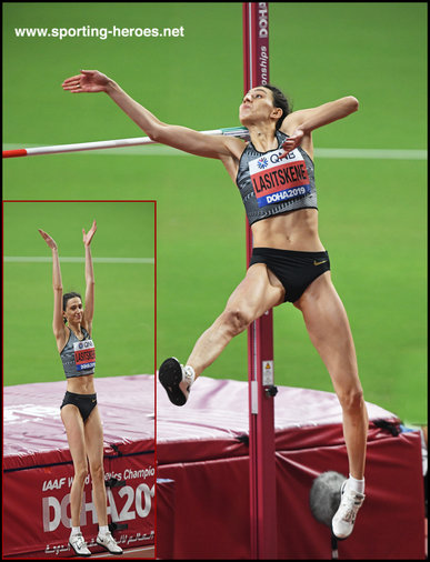 Mariya LASITSKENE - Russia - Third World Championship high jump gold medal.