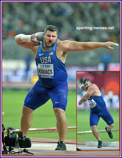 Joseph KOVACS - U.S.A. - 2015 shot put World Champion regains his title in 2019.