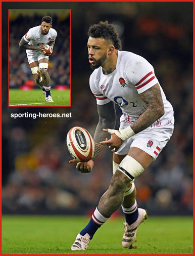 Courtney Lawes - England - International Rugby Union Caps. 2020-