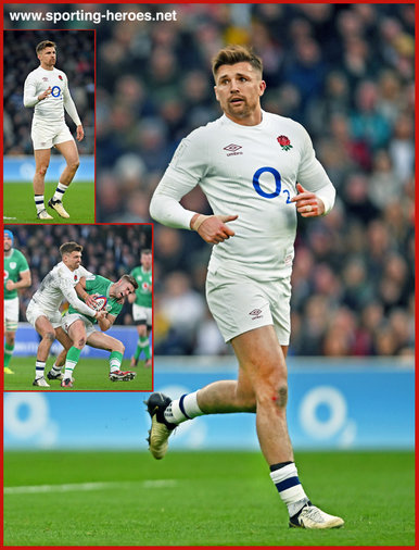Henry SLADE - England - International Rugby Union Caps. 2020-