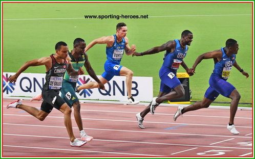 Filippo TORTU - Italy - 7th. at 2019 World Championships in 100m