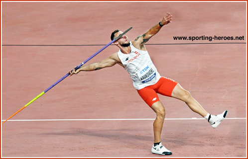 Marcin KRUKOWSKI - Poland - 7th. in javelin at 2019 World Championships.