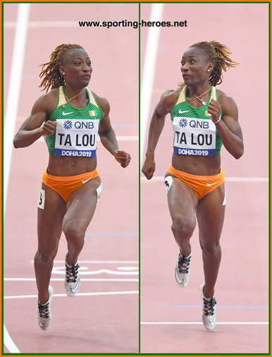 Marie-Josee TA LOU - Ivory Coast - 100m bronze medal at 2019 World Championships.
