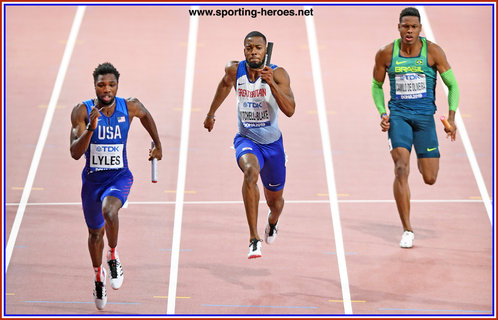 Nethaneel MITCHELL-BLAKE - Great Britain & N.I. - 4x100m silver medal at 2019 World Championships