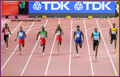 Anthony  ZAMBRANO - Colombia - 400m silver medal at 2019 World Championships.