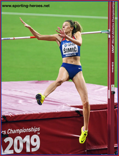 Ana SIMIC - Croatia  - 7th. at 2019 World Championships in high jump