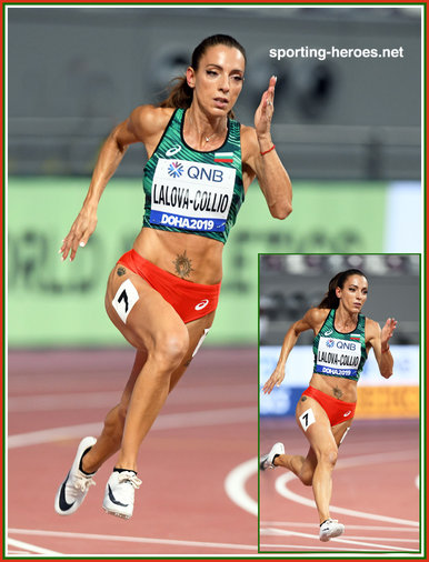 Ivet Lalova - Bulgaria - 7th. in 200m at 2019 World Championships.