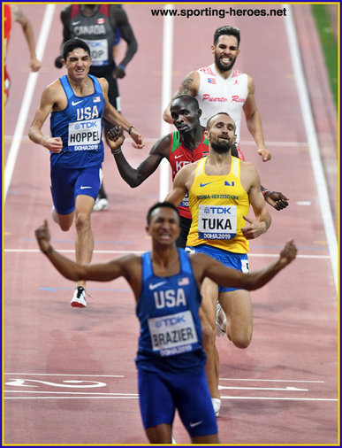 Amel TUKA - Bosnia & Herzegovina. - Silver medal in 800m at 2019 World Championships.