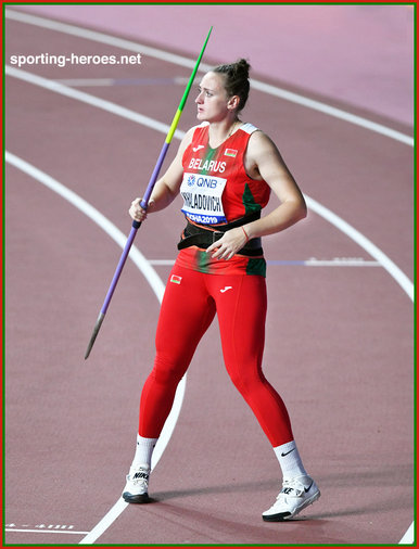 Tatsiana KHALADOVICH - Belarus - Sixth in javelin at 2019 World Champs.