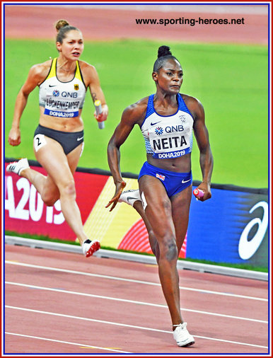 Daryll NEITA - Great Britain & N.I. - 4x100m silver medal at 2019 World Championships