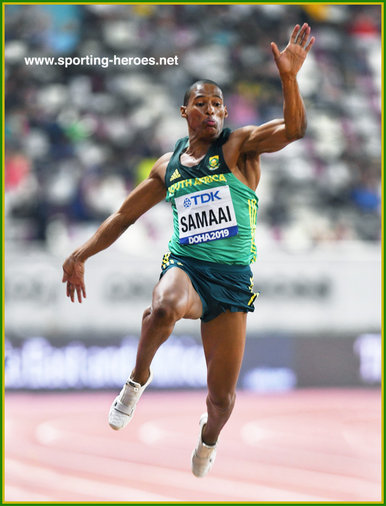 Ruswahl SAMAAI - South Africa - 5th. at 2019 World Championships.