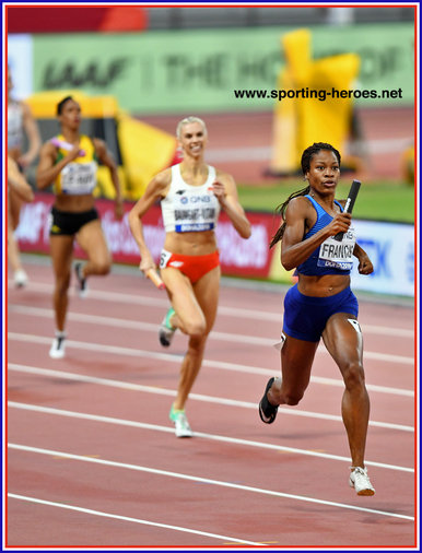 Phyllis  FRANCIS - U.S.A. - 4x400m Gold medal at 2019 World Championships.