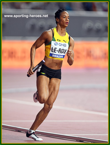Anastasia LE-ROY - Jamaica - 4x400m bronze medal at 2019 World Championships.