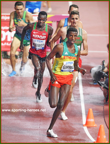 Lamecha GIRMA - Ethiopia - Steeplechase silver medal at two World Championships.