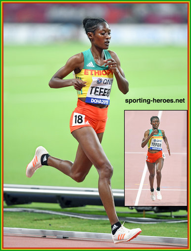 Senbere TEFERI - Ethiopia - Sixth in 10,000m at 2019 World Championships.