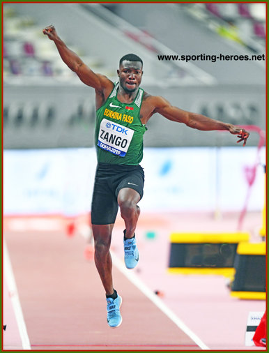 Hugues Fabrice ZANGO - Burkino Faso - Bronze triple jump medal at 2019 World Championships.