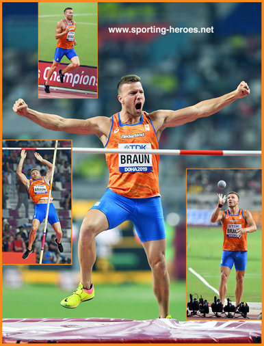 Pieter BRAUN - Nederland - 7th. in decathlon at 2019 World Champioships