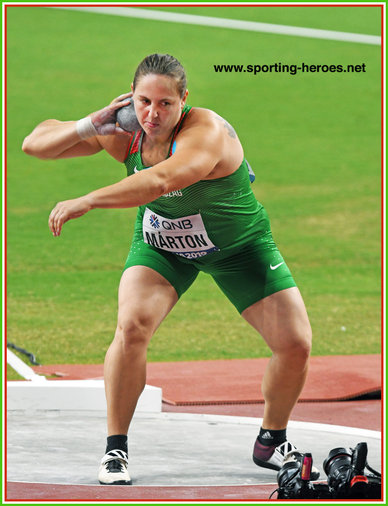 Anita MARTON - Hungary - 5th. in shot put at 2019 World Championships