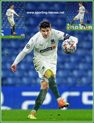 Aleksandr MARTYNOVICH - Krasnodar - 2020-2021 Champions League games.