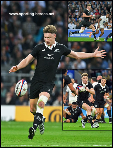 Jordie BARRETT - New Zealand - International Rugby Union Caps.