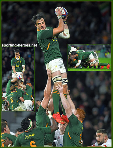 Franco MOSTERT - South Africa - International Rugby Caps. 2021-