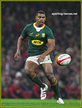 Damian WILLEMSE - South Africa - International Rugby Caps.